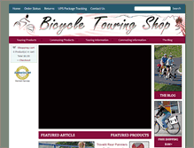 Tablet Screenshot of bicycletouringshop.com